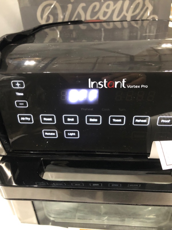 Photo 1 of Instant Vortex Pro Air Fryer, 10 Quart, 9-in-1 Rotisserie and Convection Oven, From the Makers of Instant Pot with EvenCrisp Technology, App With Over 100 Recipes, 1500W, Stainless Steel