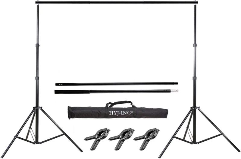 Photo 1 of 2mx3m adjustable background support Backdrop Support System Kit with Photography Background Holder Carry Bag