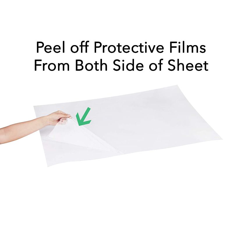 Photo 1 of 12X24 PET Sheet/Plexiglass Panels 0.04” Thick; Use for Crafting Projects, Picture Frames, Cricut Cutting and More; Protective Film to Ensure Scratch and Damage Free Sheets
