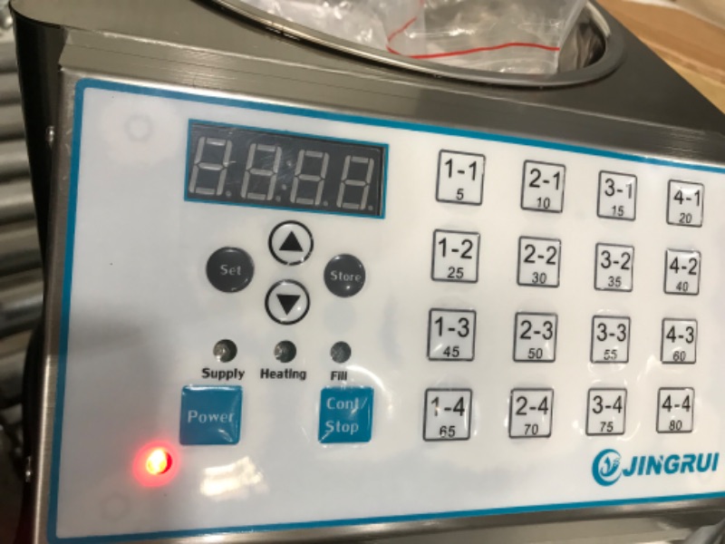 Photo 4 of Automatic Fructose Dispenser Syrup Dispenser 8L Fructose Quantitative Machine Stainless Steel Barrel + Fructose Outlet 16 Groups 110V
