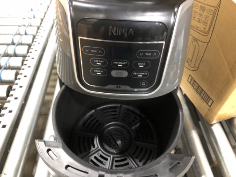 Photo 3 of Ninja AF150AMZ Air Fryer XL, 5.5 Qt. Capacity that can Air Fry, Air Roast, Bake, Reheat & Dehydrate, with Dishwasher Safe, Nonstick Basket & Crisper Plate and a Chef-Inspired Recipe Guide, Grey