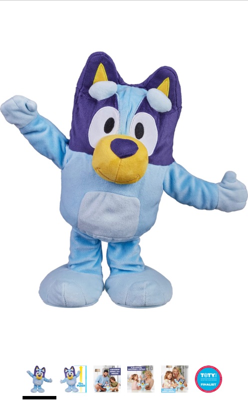 Photo 1 of Bluey Dance and Play 14" Animated Plush | Over 55 Phrases and Songs, Multicolor