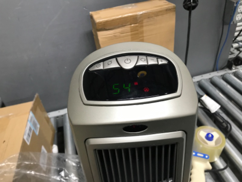 Photo 3 of Lasko 1500W Digital Ceramic Space Heater with Remote, 755320, Silver