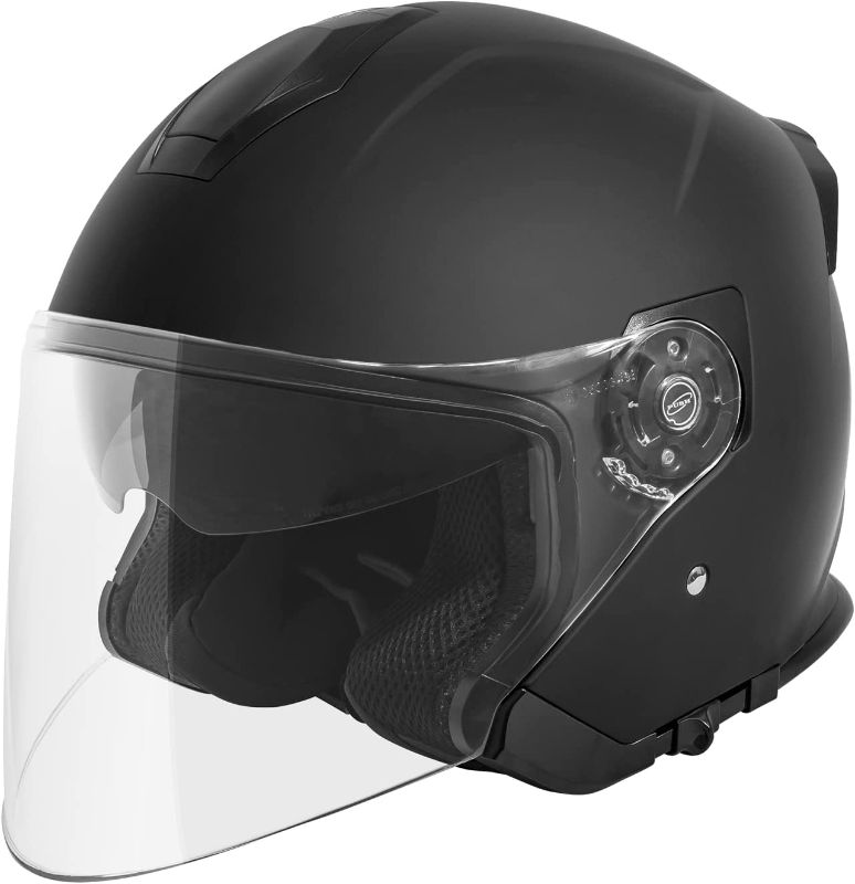 Photo 1 of 
VCAN V88 3/4 Open Face Motorcycle Scooter Helmet ECE & DOT Approved
Color:Mate Black
Size:Small