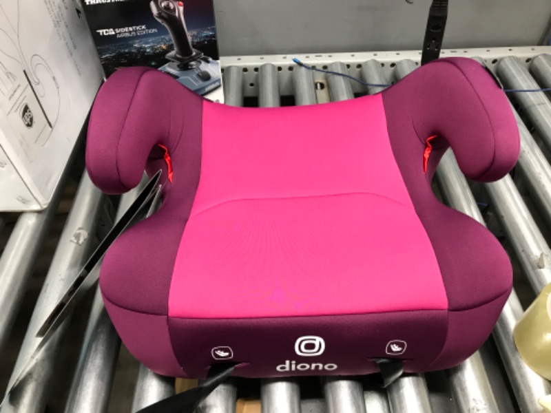 Photo 2 of Diono Solana 2 XL 2022, Dual Latch Connectors, Lightweight Backless Belt-Positioning Booster Car Seat, 8 Years 1 Booster Seat, Pink NEW! LATCH Connect Single Pink677726320233
