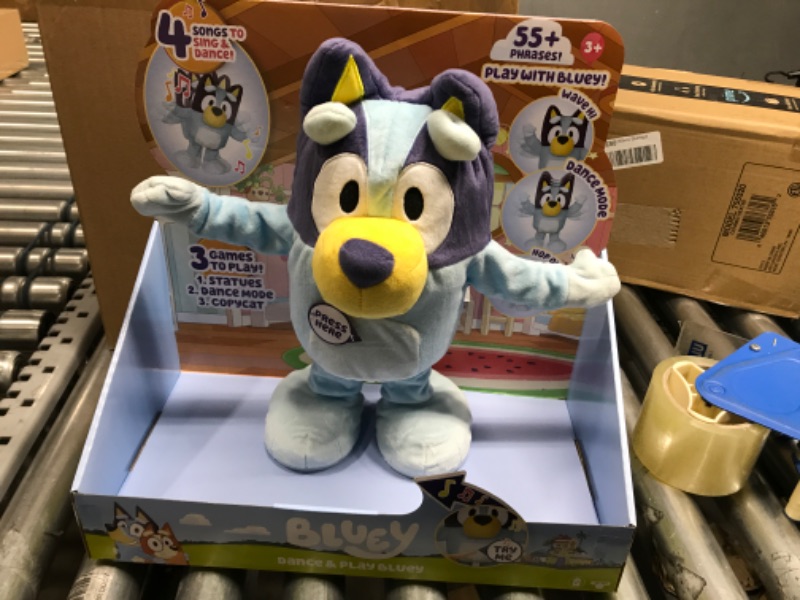 Photo 2 of Bluey Dance and Play 14" Animated Plush | Over 55 Phrases and Songs, Multicolor