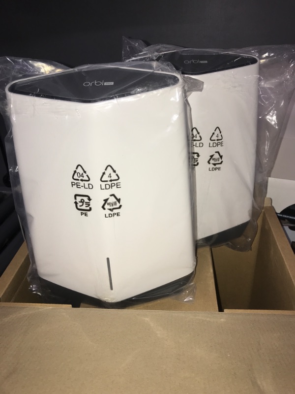 Photo 4 of NETGEAR Orbi Pro WiFi 6 Tri-band Mesh System (SXK80) | Router with 1 Satellite Extender for Business or Home | Coverage up to 6,000 sq. ft. and 60+ Devices | AX6000 802.11 AX (up to 6Gbps)