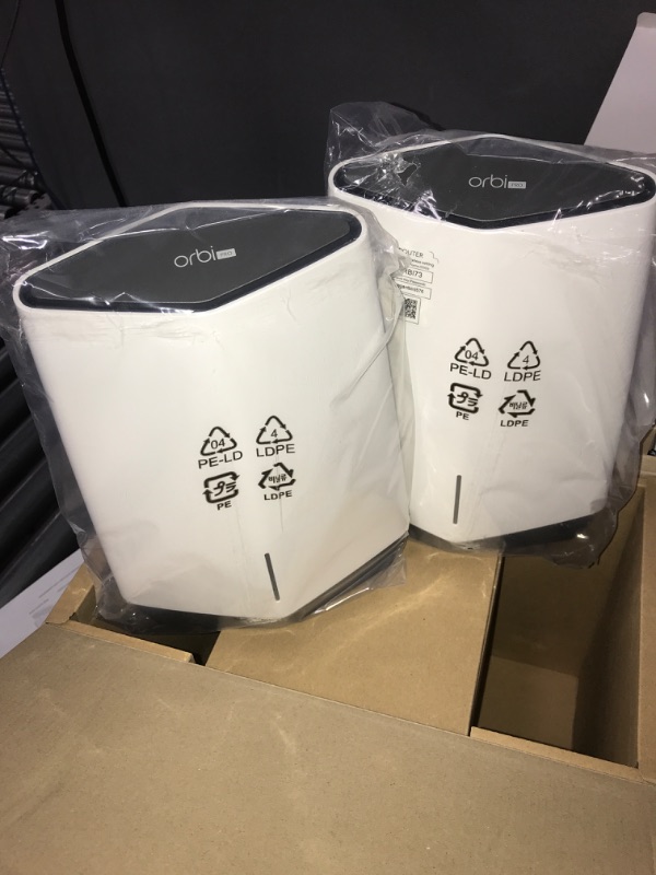 Photo 3 of NETGEAR Orbi Pro WiFi 6 Tri-band Mesh System (SXK80) | Router with 1 Satellite Extender for Business or Home | Coverage up to 6,000 sq. ft. and 60+ Devices | AX6000 802.11 AX (up to 6Gbps)