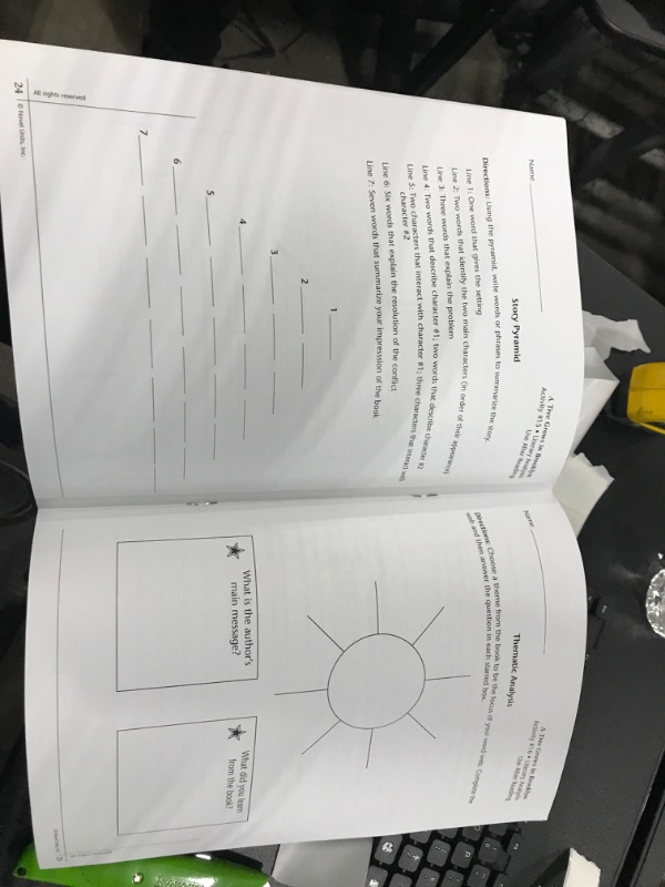 Photo 3 of A Tree Grows In Brooklyn - Student Packet by Novel Units