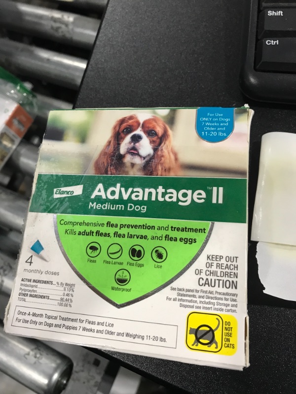 Photo 2 of Advantage II Flea Prevention and Treatment for Medium Dogs (11-20 Pounds), 4 Pack
