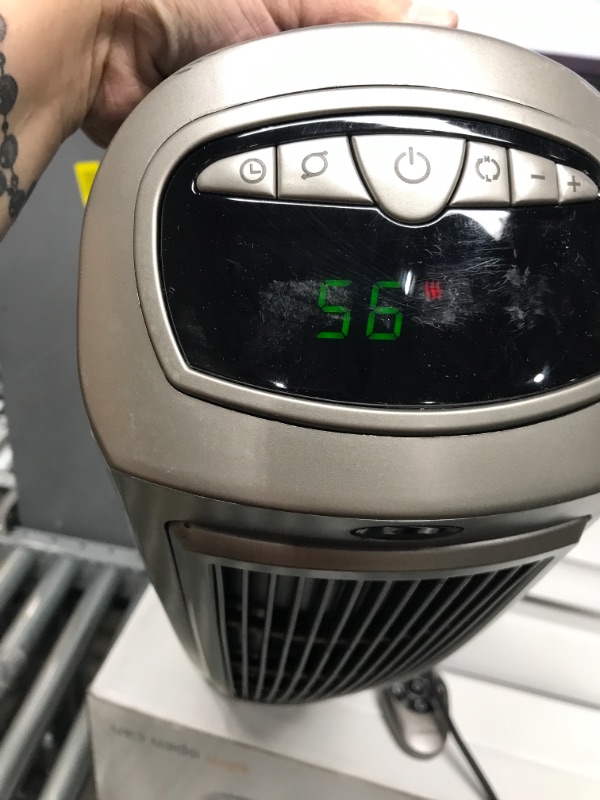 Photo 2 of *** TESTED***Lasko Oscillating Digital Ceramic Tower Heater for Home with Adjustable Thermostat, Timer and Remote Control, 23 Inches, 1500W, Silver, 755320
