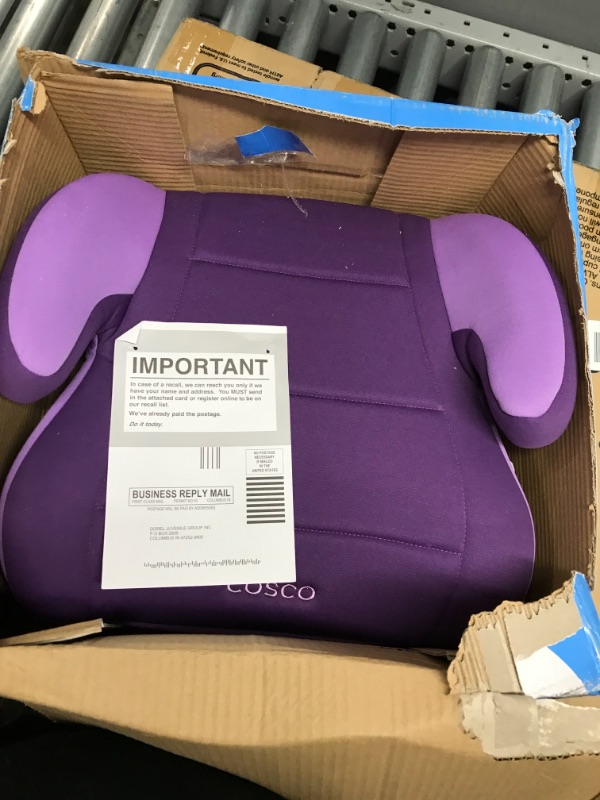 Photo 2 of Cosco Topside Child Safe Belt Positioned Backless Booster Car Seat, Purple Grape