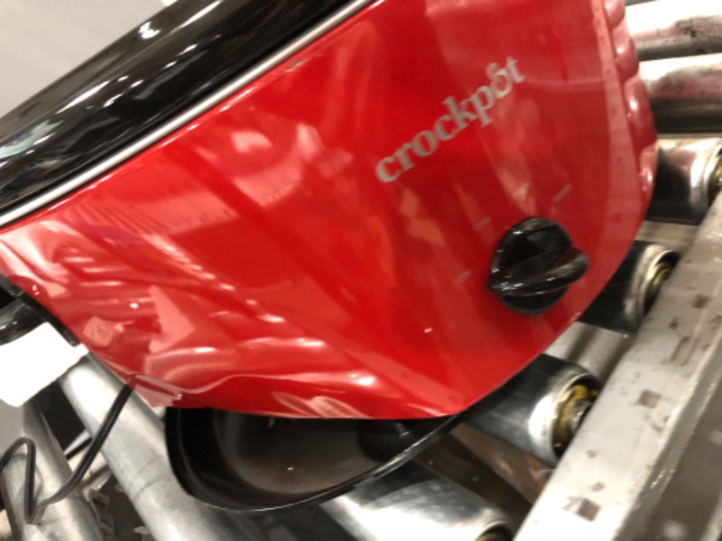 Photo 8 of **major damage & not functional, parts only**
Crock-pot Express Crock Slow Cooker, 8 quart, Red