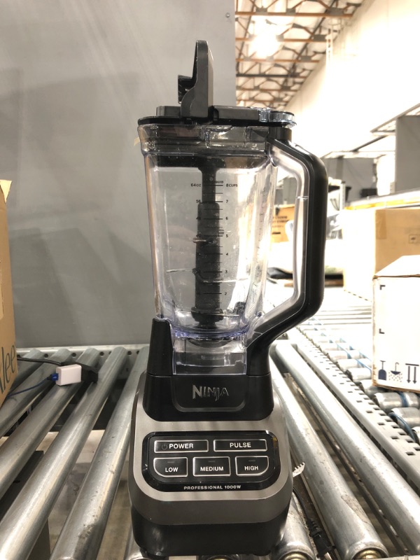 Photo 1 of ***SEE NOTE*** Ninja BL610 Professional 72 Oz Countertop Blender with 1000-Watt Base and Total Crushing Technology for Smoothies, Ice and Frozen Fruit, Black, 9.5 in L x 7.5 in W x 17 in H