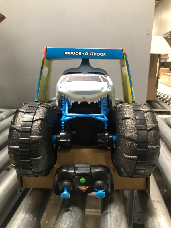 Photo 3 of Monster Jam Official Megalodon Storm All-Terrain Remote Control Monster Truck 