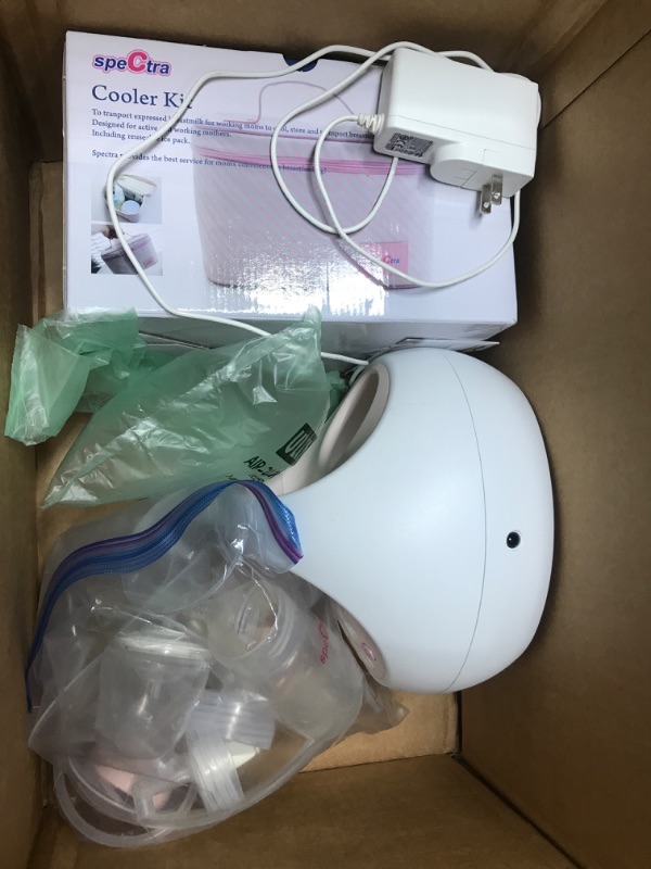 Photo 1 of Spectra Baby Grey Breast Pump Tote -- Convenient for Carrying Pump, Bottles, and Pumping Essentials on-The-gov & Spectra - Cooler Bag Storage Kit for Breast Milk - Pink (Ice Pack and 2 Wide Neck Bottles)


