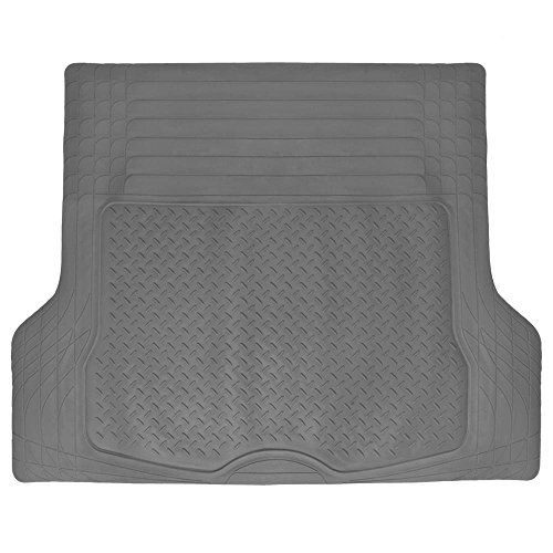 Photo 1 of BDK HeavyDuty Rubber Cargo Floor Mat - All Weather Trunk Protection, Trimmable to Fit & Durable HD Rubber (Gray)
