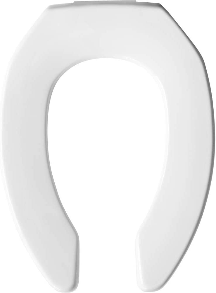 Photo 1 of BEMIS 2L2155T 000 Medic-Aid 2" Lift Raised Open Front Plastic Toilet Seat, ELONGATED, Long Lasting Solid Plastic, White
