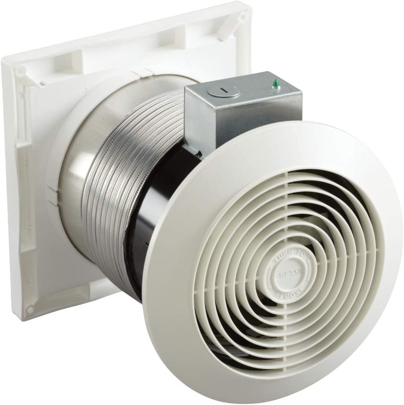 Photo 1 of Broan-NuTone 512M Through-the-Wall Ventilation Fan White Cover, 6-Inch 70 CFM 6.0 Sones
