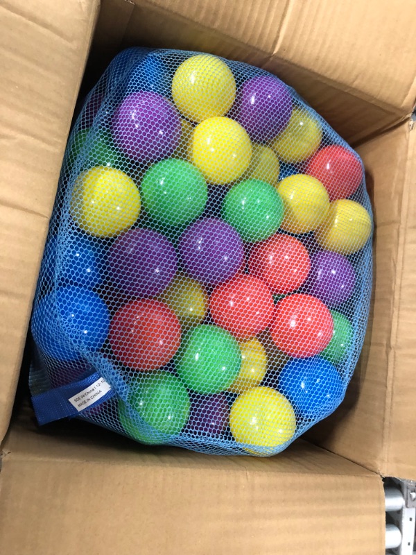 Photo 3 of 200 Ball Pit Balls for Kids – Plastic Ball Refill Pack for Kids | Phthalate and BPA Free Non-Toxic Plastic Ball Pack | Reusable Storage Bag with Zipper – Sunny Days Entertainment
