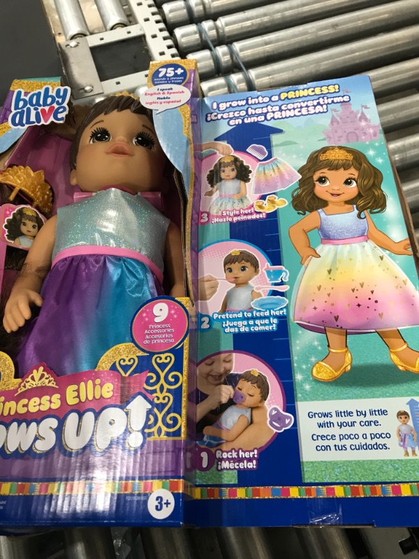 Photo 2 of Baby Alive Princess Ellie Grows up Doll Set
