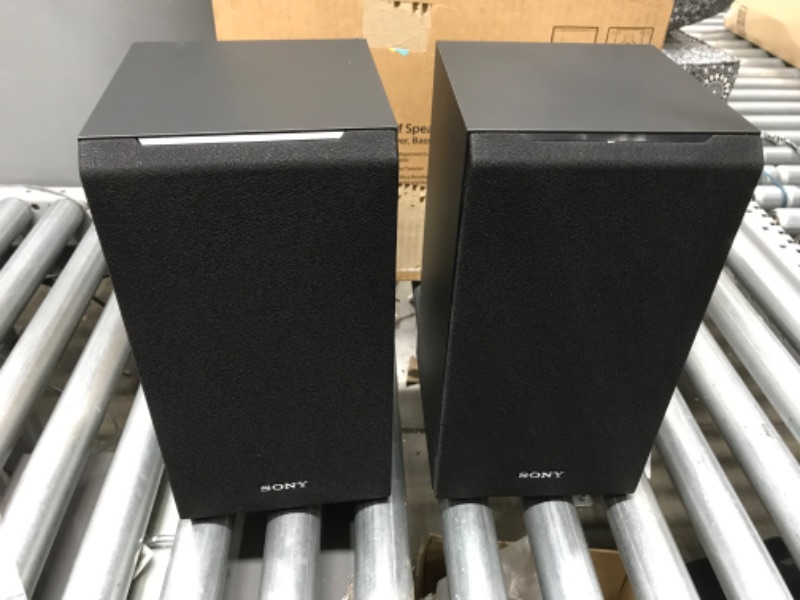 Photo 2 of ***PARTS ONLY*** Sony SSCS5 3-Way 3-Driver Bookshelf Speaker System (Pair) - Black
