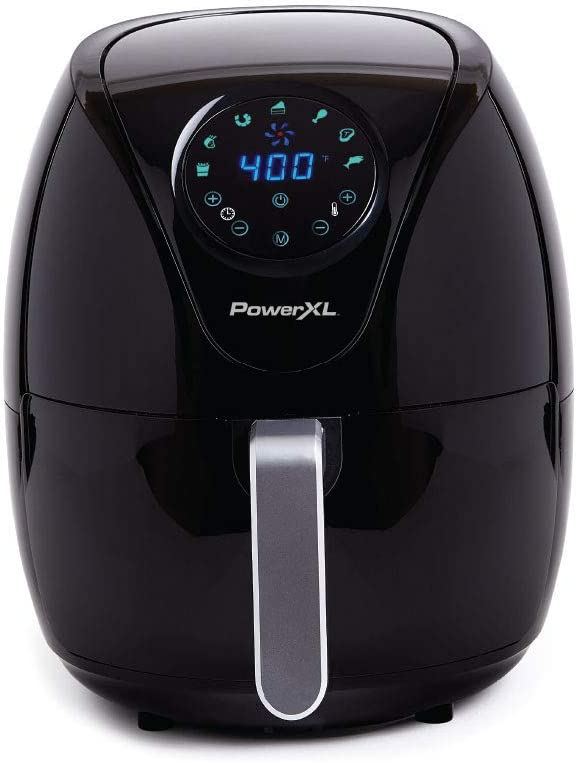 Photo 1 of PowerXL Air Fryer 7 QT Maxx Classic , Extra Hot Air Fry, Cook, Crisp, Broil, Roast, Bake, High Gloss Finish, Black (7 Quart)
