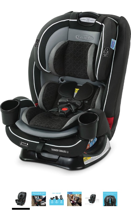 Photo 1 of Graco TrioGrow SnugLock LX 3 in 1 Car Seat, Infant to Toddler Car Seat, Sonic