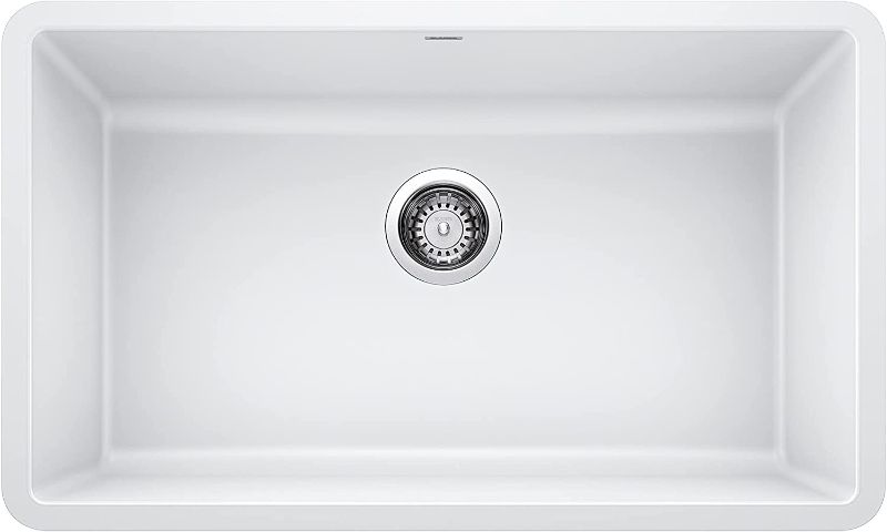 Photo 1 of BLANCO Precis Undermount 30-in x 18-in White Single Bowl Kitchen Sink
