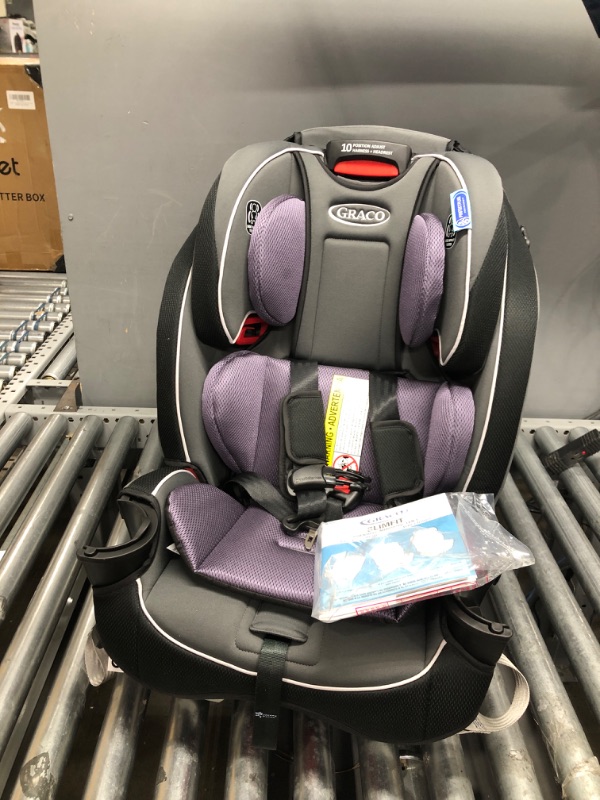 Photo 2 of Graco SlimFit 3 in 1 Car Seat, Slim & Comfy Design Saves Space in Your Back Seat, Annabelle, 1 Count (Pack of 1) SlimFit Annabelle