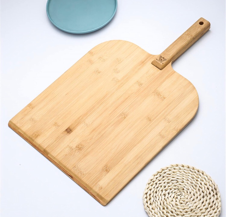 Photo 1 of 14 x 16 Inch Large Size Bamboo Pizza Peel with comfortable handle,Premium Pizza Paddle for Baking Homemade Pizza and Bread,23 Inch Overall