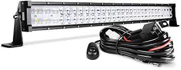 Photo 1 of DWVO 32'' LED Light Bar 390W Straight 9D 48000LM Upgrade Chipset with 10ft Wiring Harness for Offroad Driving Fog Lamp Marine Boating IP68 Waterproof Spot & Flood Combo Beam Light Bars
