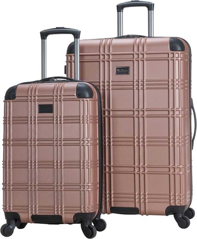 Photo 1 of Ben Sherman Nottingham Lightweight Hardside 4-Wheel Spinner Travel Luggage, Rose Gold, 2-Piece Set (20" & 28")
