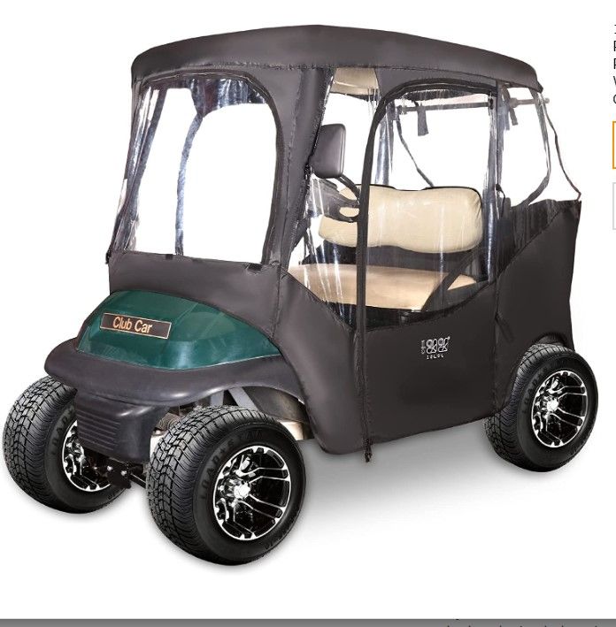 Photo 2 of 10L0L Golf Cart Enclosure 2 Passenger for Club Car DS & Precedent Universal Waterproof Golf Cart Rain Cover