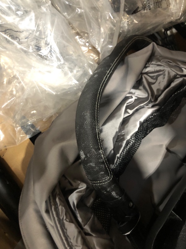 Photo 1 of Cybex Priam 3 Complete Stroller, One-Hand Compact Fold, Reversible Seat, Smooth Ride All-Wheel Suspension, Extra Storage, Adjustable Leg Rest, Manhattan Grey with Chrome Black Frame Manhattan Grey Chrome/Black Frame