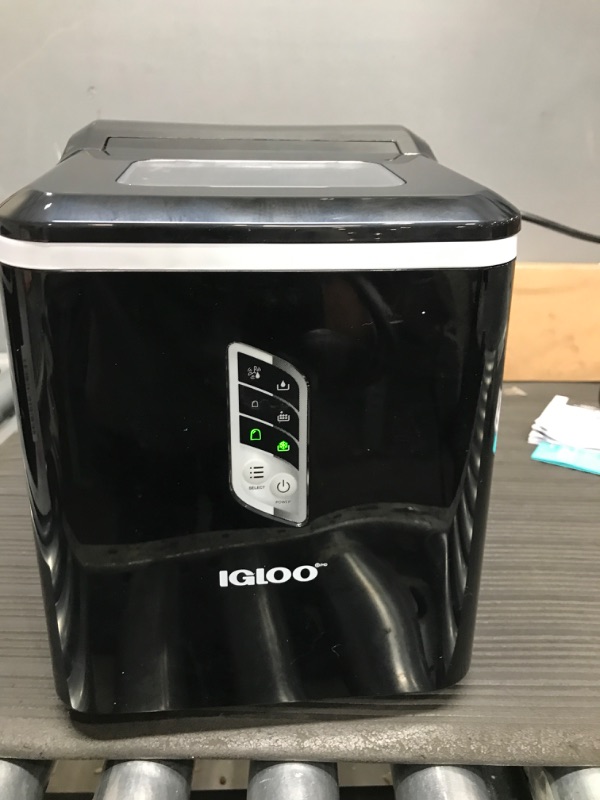 Photo 4 of *SEE COMMENTS**- Igloo Automatic Ice Maker, Self- Cleaning, Countertop Size, 26 Pounds in 24 Hours, 9 Large or Small Ice Cubes in 7 Minutes, LED Control Panel, Scoop Included, Perfect for Water Bottles, Mixed Drinks Black