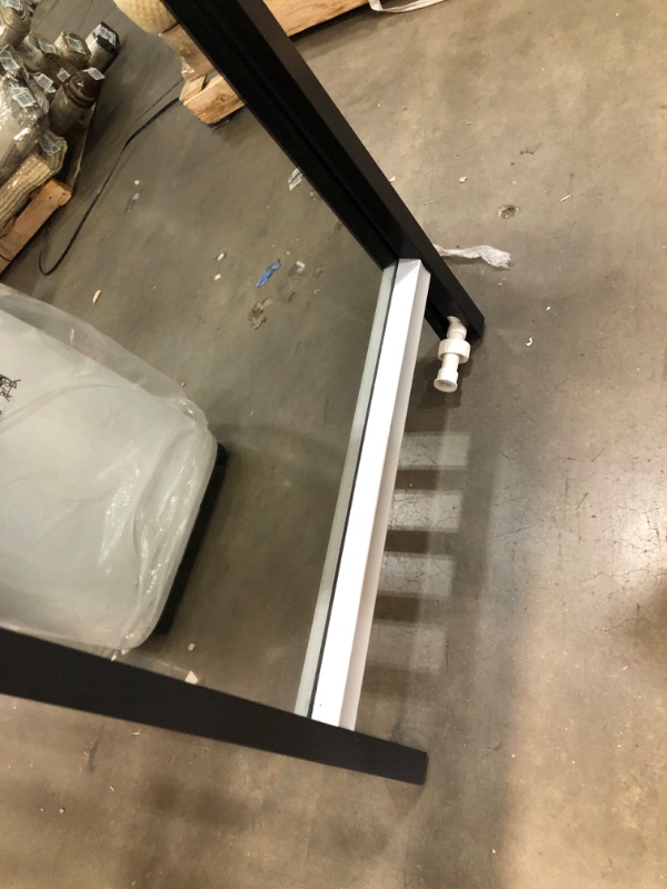Photo 1 of **INCOMPLETE MISSING THE BOTTOM PART!! Alpine Corporation MLT102 Mirror Waterfall Fountain with Stones and Light, 72 Inch Tall, Silver
