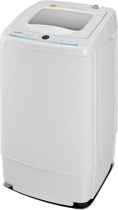 Photo 1 of COMFEE' Portable Washing Machine, 0.9 cu.ft Compact Washer With LED Display, 5 Wash Cycles, 2 Built-in Rollers, Space Saving Full-Automatic Washer, Ideal for RV, Dorm, Apartment, Ivory White
W