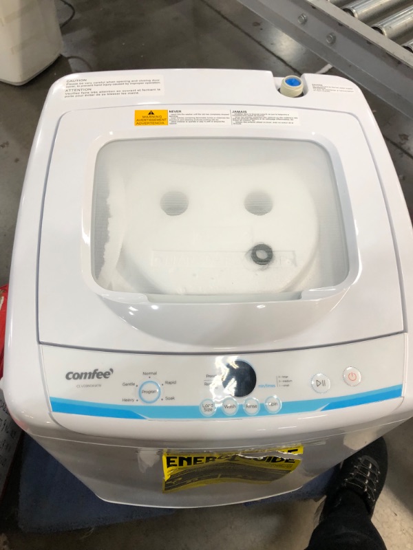 Photo 1 of COMFEE' Portable Washing Machine, 0.9 cu.ft Compact Washer With LED Display, 5 Wash Cycles, 2 Built-in Rollers, Space Saving Full-Automatic Washer, Ideal for RV, Dorm, Apartment, Ivory White
W