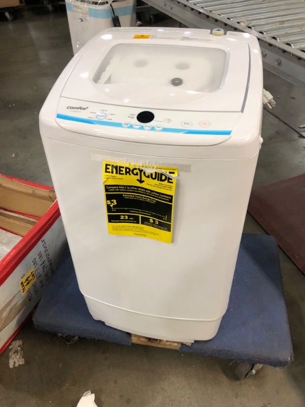 Photo 1 of COMFEE' Portable Washing Machine, 0.9 cu.ft Compact Washer With LED Display, 5 Wash Cycles, 2 Built-in Rollers, Space Saving Full-Automatic Washer, Ideal for RV, Dorm, Apartment, Ivory White
W