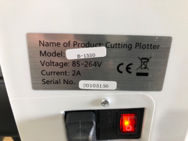 Photo 1 of VEVOR Vinyl Cutter 53 Inch Vinyl Cutter Machine Semi-Automatic DIY Vinyl Printer Cutter Machine Manual Positioning Sign Cutting with Floor Stand Signmaster Software