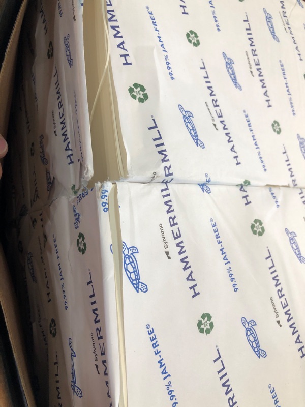 Photo 2 of Hammermill Paper Colors Cream 20lb 8.5 X 14 Legal 5000 Sheets / 10 Ream Case(168040C) Made in the USA
