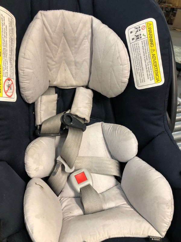 Photo 4 of Chicco Bravo 3-in-1 Trio Travel System, Bravo Quick-Fold Stroller with KeyFit 30 Infant Car Seat and base, Car Seat and Stroller Combo | Brooklyn/Navy Brooklyn Bravo