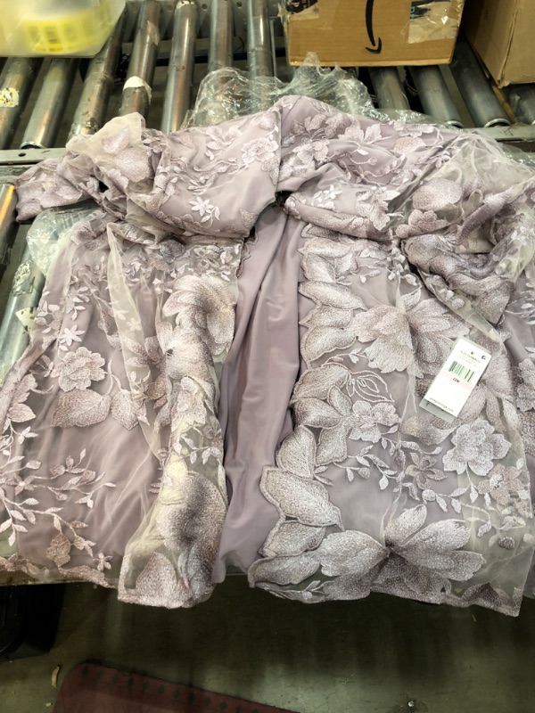 Photo 1 of Alex Evenings womens Plus Size Midi Scoop Neck Shift Dress With Jacket 22 Plus Smokey Orchid