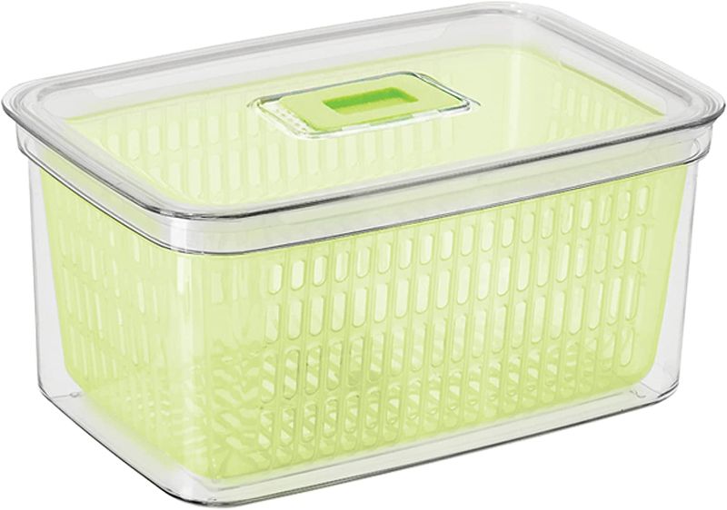 Photo 1 of 
Oggi Store Fresh Food Storage Bin, 12.25" x 8" x 6", Clear
Size:12.25" x 8" x 6"