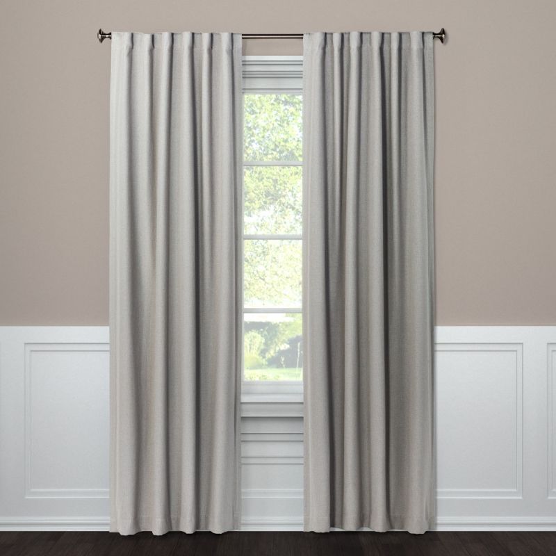 Photo 1 of 108"x50" Aruba Linen Blackout Curtain Pane