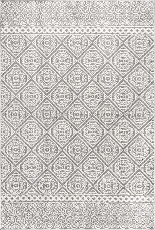 Photo 1 of 
nuLOOM Floral Jeanette Area Rug, 5' x 8', Grey
Size Name:5 X 8'
Colour Name:Gray