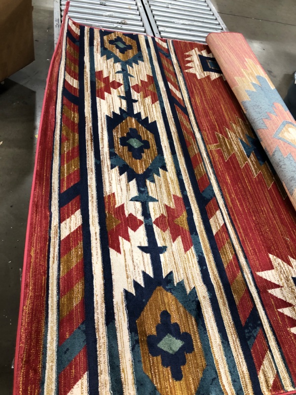 Photo 1 of ** 6'7"x 9'3" ** Well Woven Tulsa1 Lea Southwestern Tribal Bohemian Area Rug
