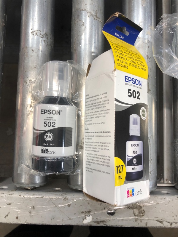 Photo 2 of EPSON T502 EcoTank Ink Ultra-high Capacity Bottle Black (T502120-S) for select Epson EcoTank Printers Black Bottle