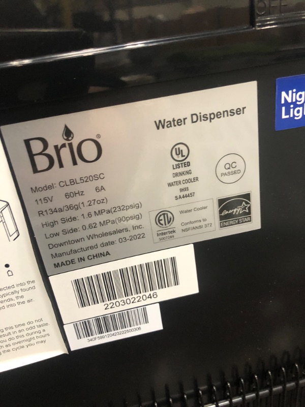 Photo 7 of Brio Self Cleaning Bottom Loading Water Cooler Water Dispenser - Limited Edition